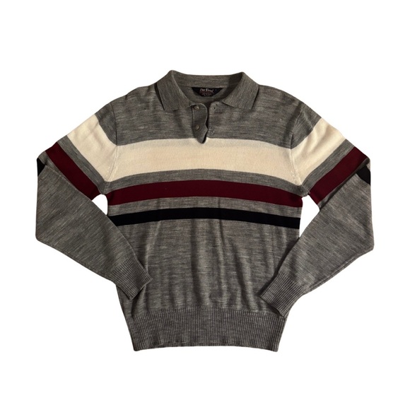 Vintage Other - Par Four Vintage 80’s Gray Striped Sweater
